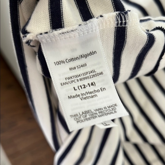 Black and White Striped Women's Top - Picture 4 of 4